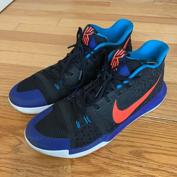Nike Mens Black Blue Red Kyrie 3 Kyrache - Picture 2 of 11